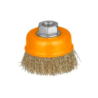 INGCO SPAZZOLA A TAZZA CON FILO ONDULATO