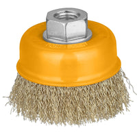 INGCO SPAZZOLA A TAZZA CON FILO ONDULATO