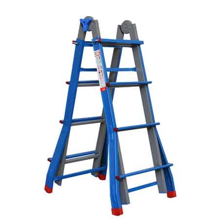 SCALA MULTIUSO 'METALLIKA' TELESCOPICA IN ACCIAIO