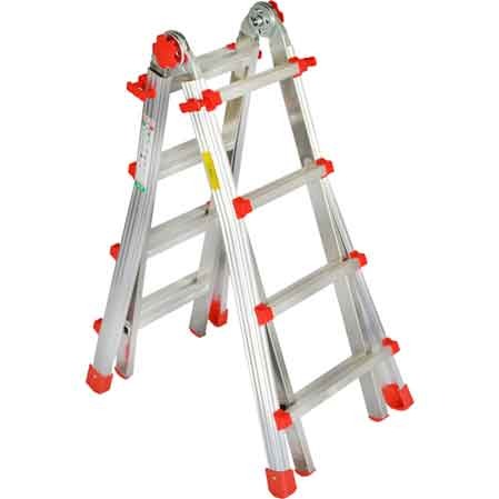 SCALA MULTIUSO 'SQUADRA PIU'' ALLUMINIO