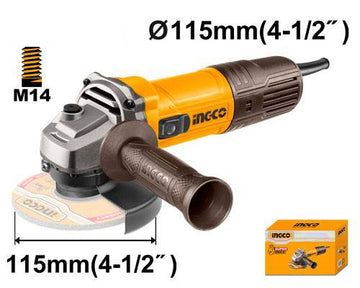 INGCO SMERIGLIATRICE ANGOLARE 115MM 750W