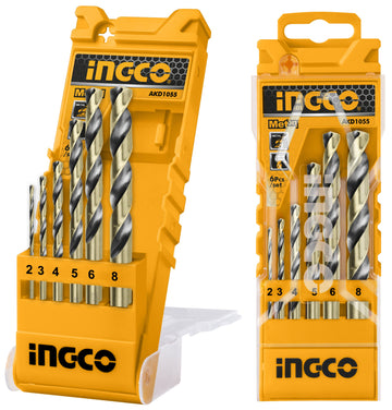 INGCO SET 6 PUNTE TRAPANO METALLO