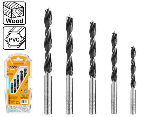 INGCO SET 5 PUNTE TRAPANO PER LEGNO