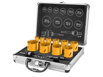 INGCO SET SEGA A TAZZA BIMETAL 12 PEZZI PER METALLI