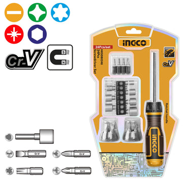 INGCO SET24 PZ CACCIAVITE CON INSERTI