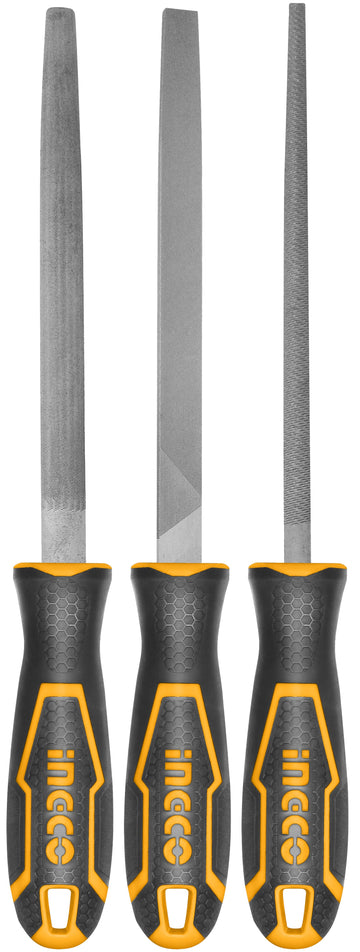 INGCO SET 3 LIME PER ACCIAIO