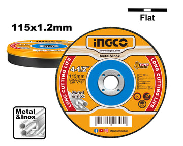 INGCO DISCO A TAGLIO PER METALLO 115X1,2MM BOX 10 PZ