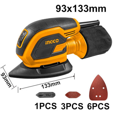 INGCO LEVIGATRICE PALMARE 65W C/FG CARTA ABR.