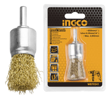 INGCO SPAZZOLA A PENNELLO CON FILO ONDULATO DIAMETRO 24MM
