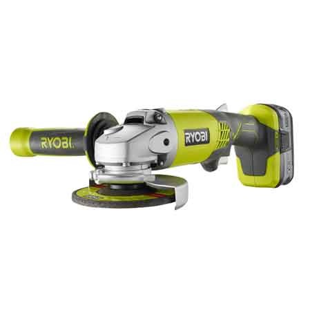 SMERIGLIATRICE ANGOLARE A BATTERIA 'R18AG-140S' RYOBI Ø 115 - 18V 4,0Ah